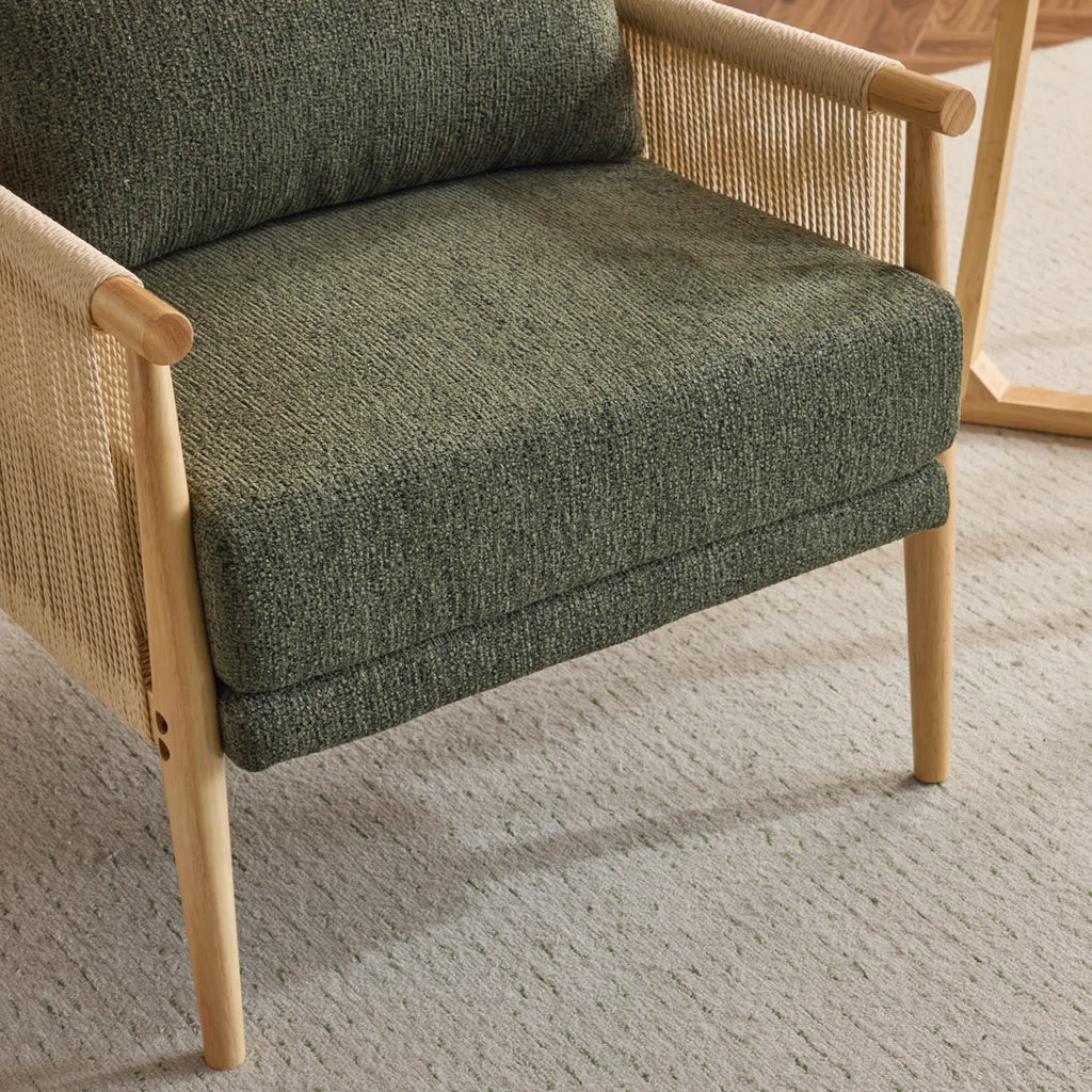 Zafiro™ | Sillón de chenilla con cojín