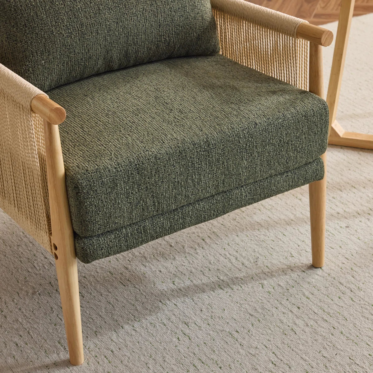 Zafiro™ | Sillón de chenilla con cojín