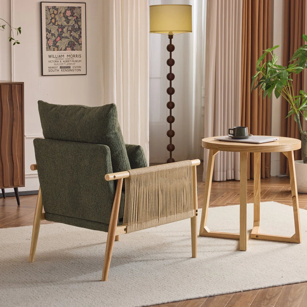 Zafiro™ | Sillón de chenilla con cojín