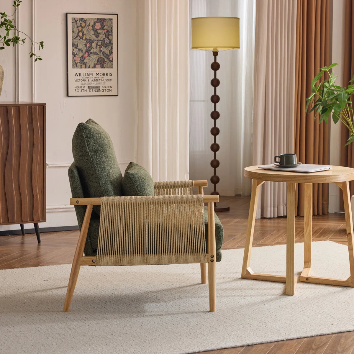 Zafiro™ | Sillón de chenilla con cojín
