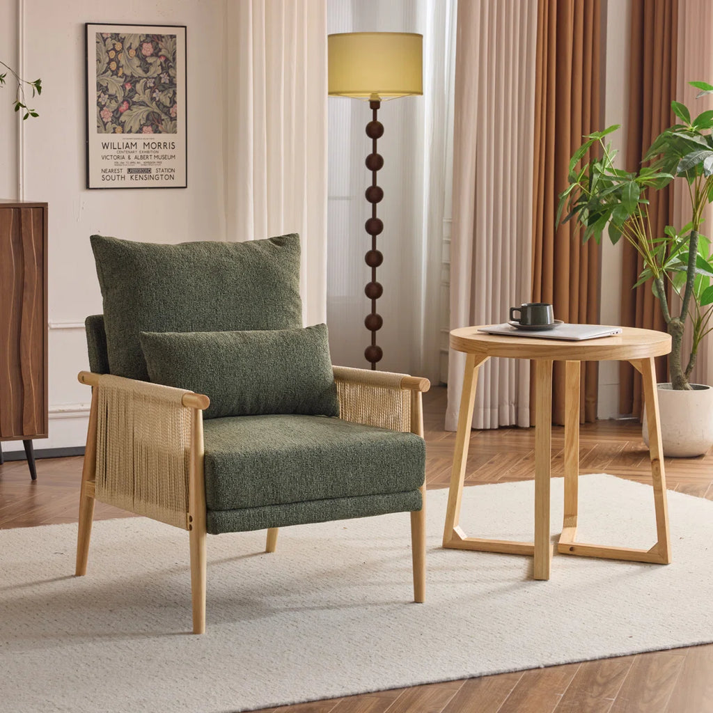 Zafiro™ | Sillón de chenilla con cojín