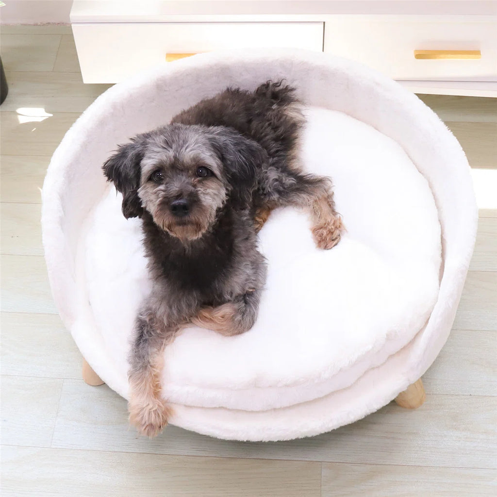 Orlena™ | Sofá cama redondo y acogedor para mascotas