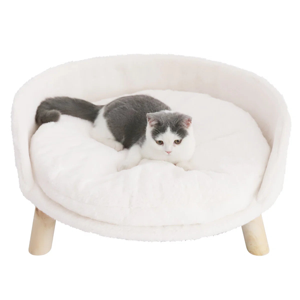 Orlena™ | Sofá cama redondo y acogedor para mascotas