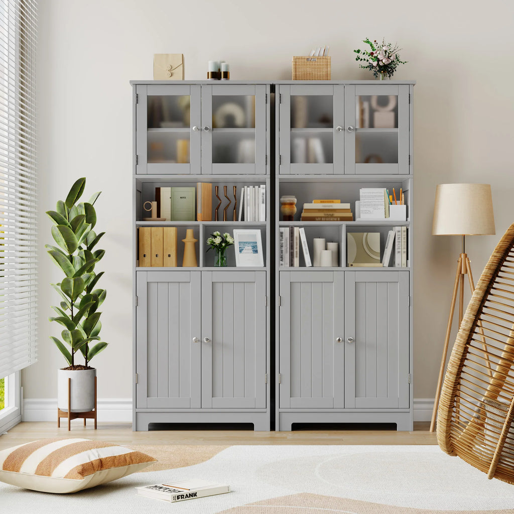 Madera™| Alacena de Cocina Independiente – Estantes de Madera Ajustables