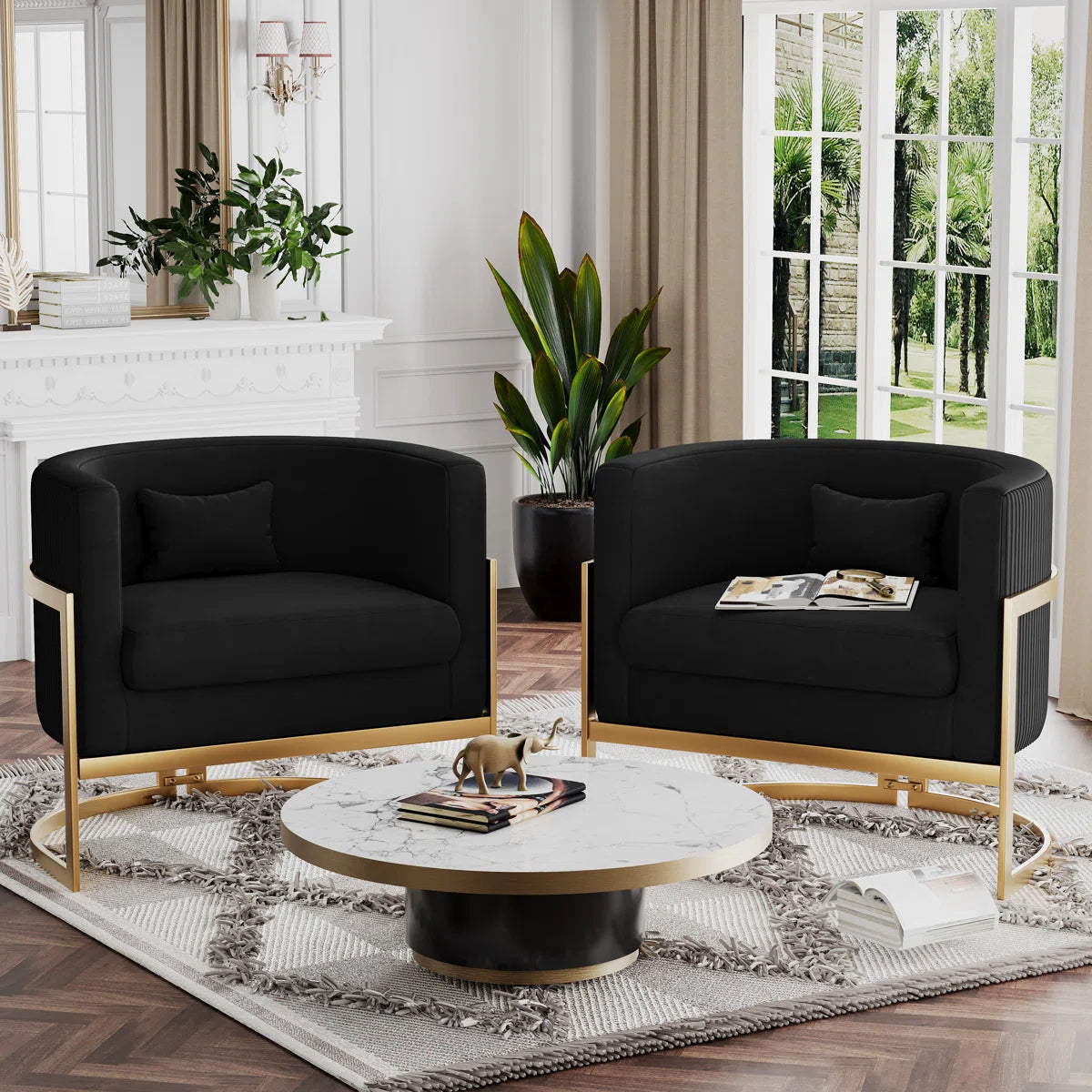 Elvira™ | Sillón moderno tapizado de descanso