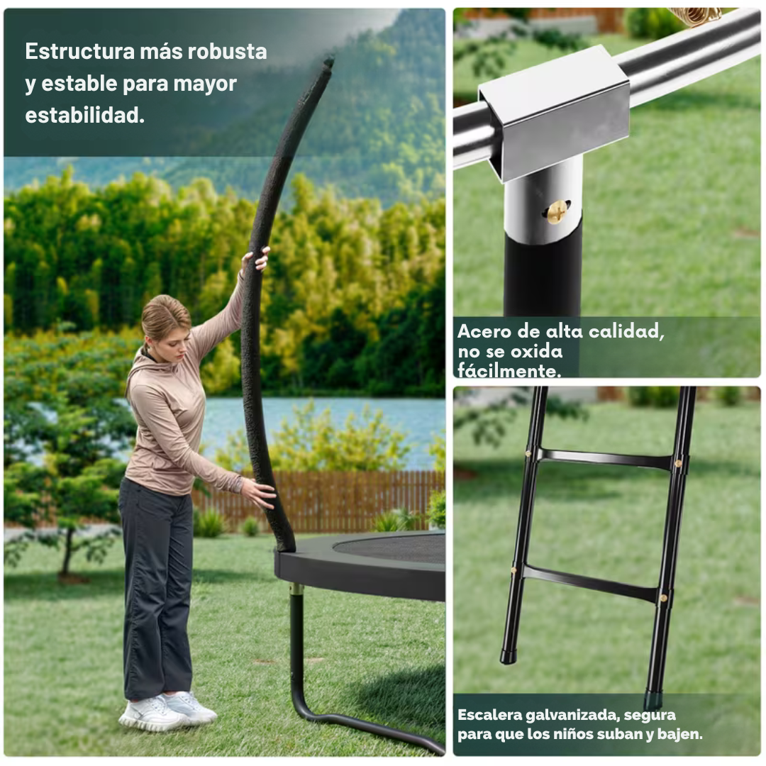 Sol™ | Cama elástica familiar jardín