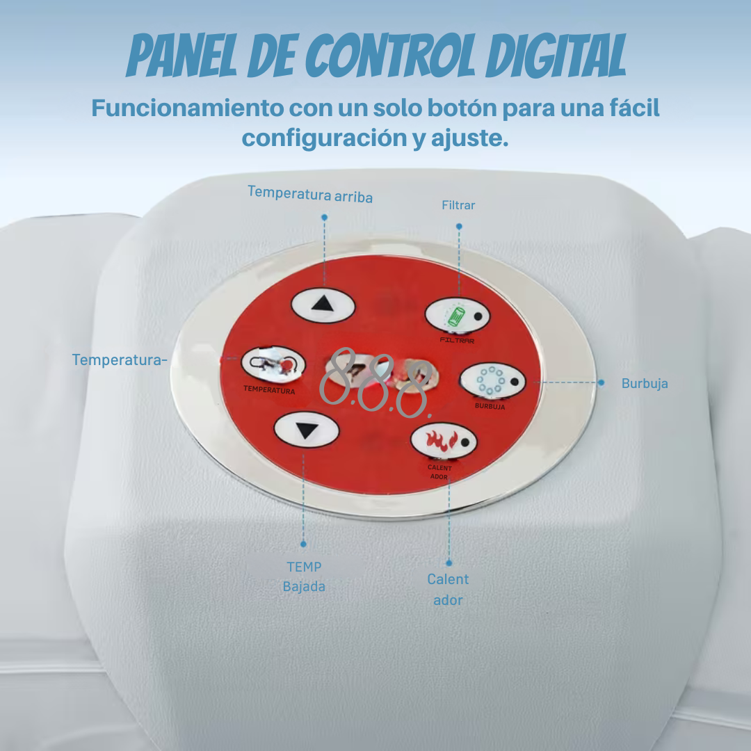 Rápido™ | Bañera spa filtración exterior