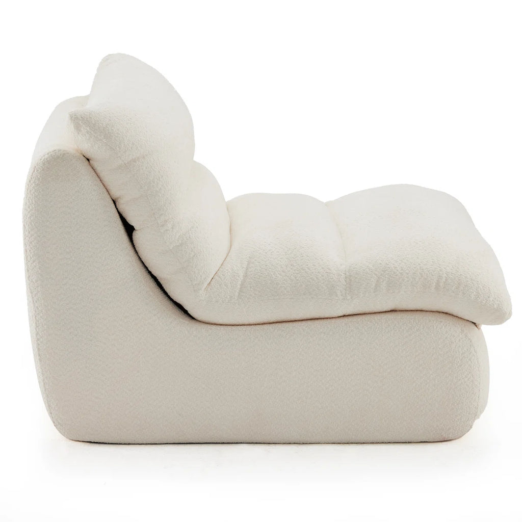 Laviara™ | Sillón tapizado de chenilla con espuma viscoelástica