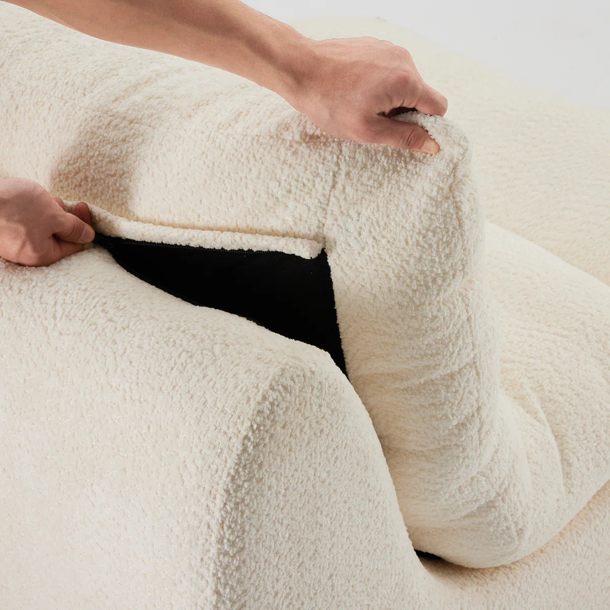 Laviara™ | Sillón tapizado de chenilla con espuma viscoelástica
