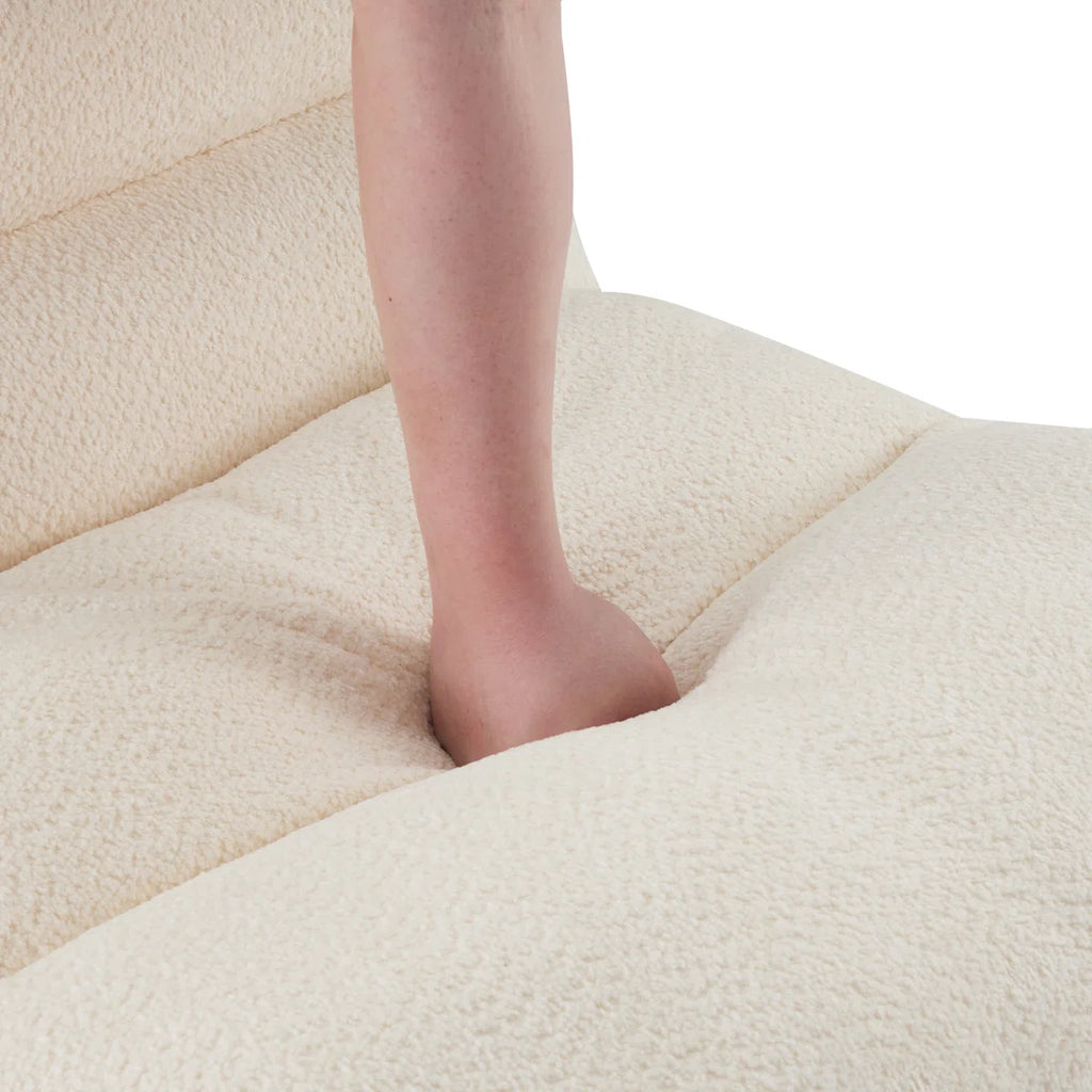 Laviara™ | Sillón tapizado de chenilla con espuma viscoelástica