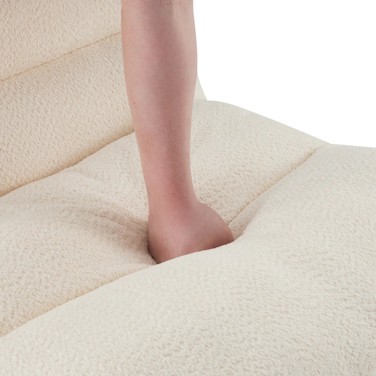 Laviara™ | Sillón tapizado de chenilla con espuma viscoelástica