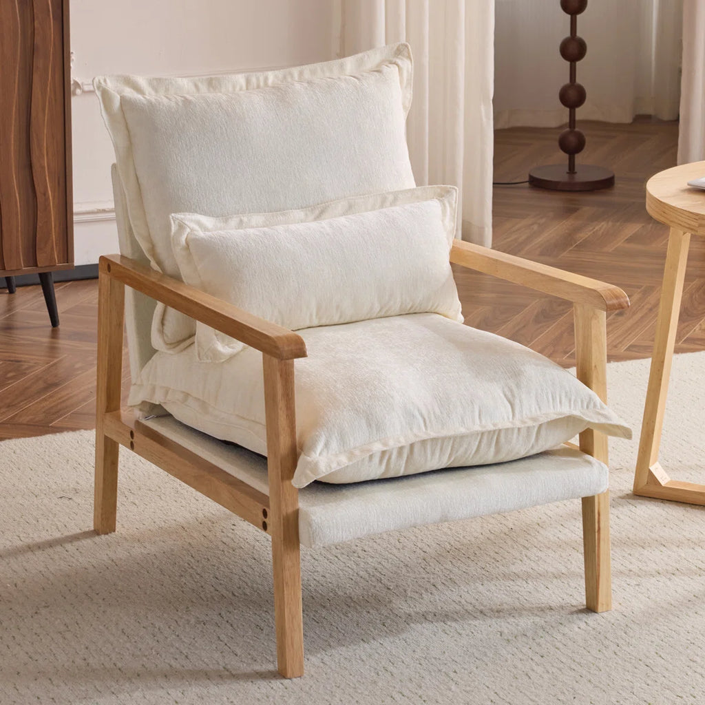 Duna™ | Sillón de chenilla Masson con cojín