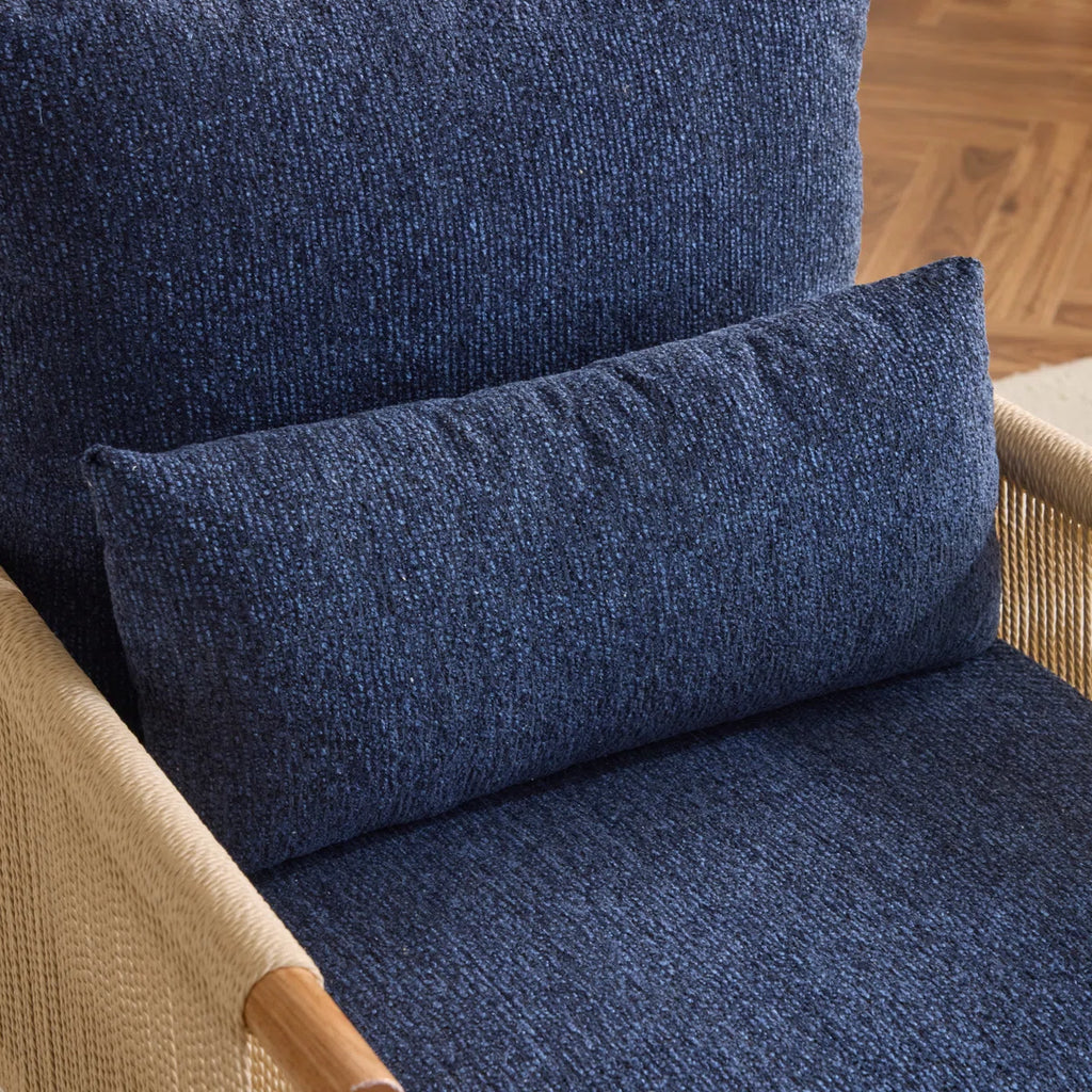 Zafiro™ | Sillón de chenilla con cojín