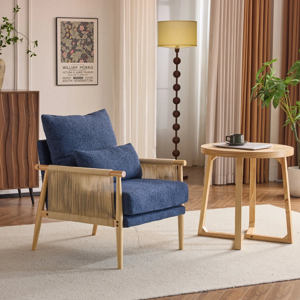 Zafiro™ | Sillón de chenilla con cojín