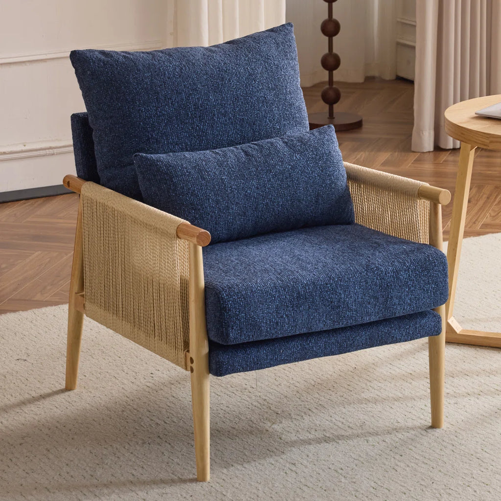 Zafiro™ | Sillón de chenilla con cojín