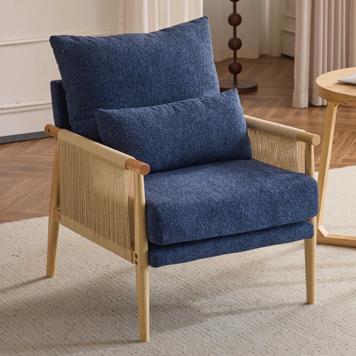 Zafiro™ | Sillón de chenilla con cojín