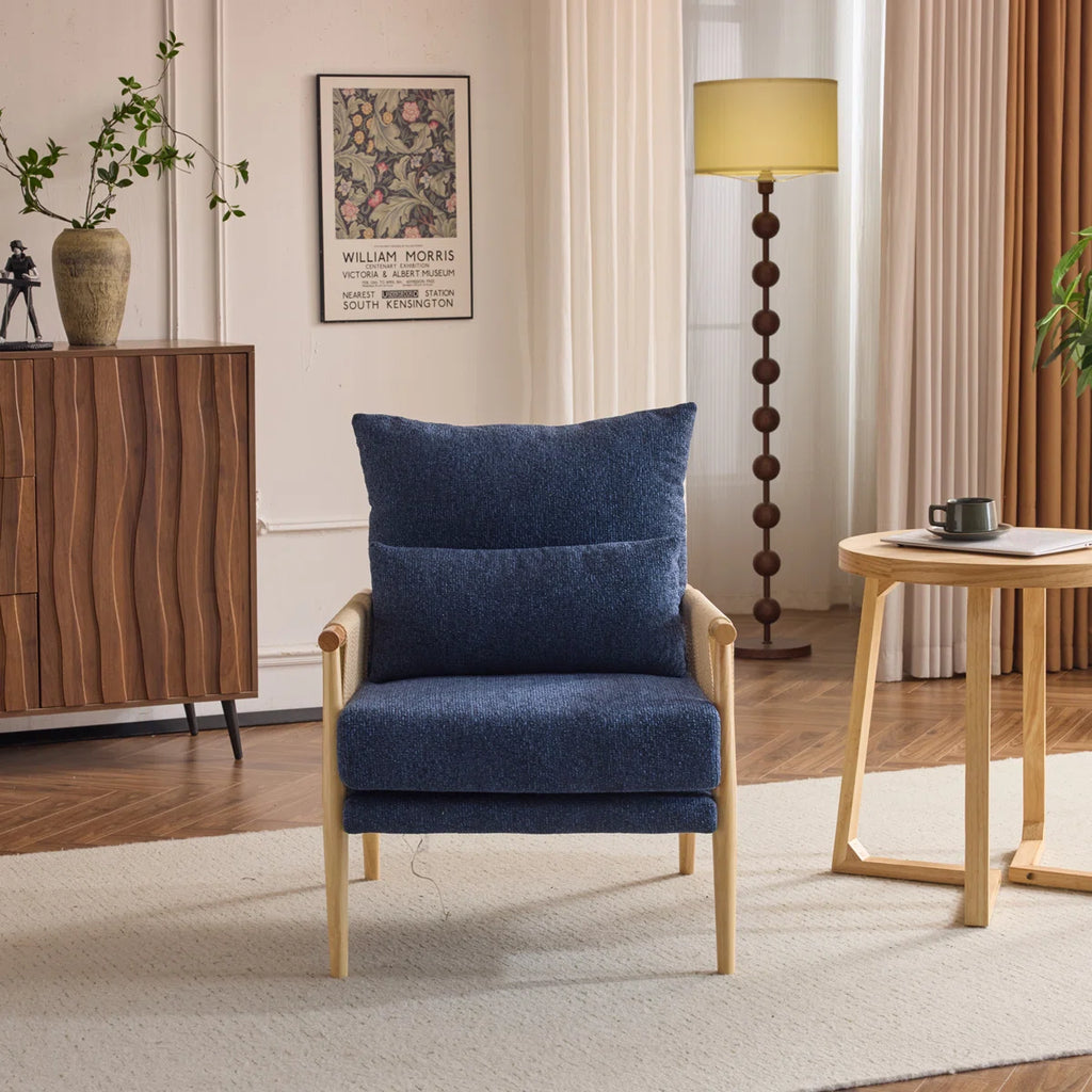 Zafiro™ | Sillón de chenilla con cojín