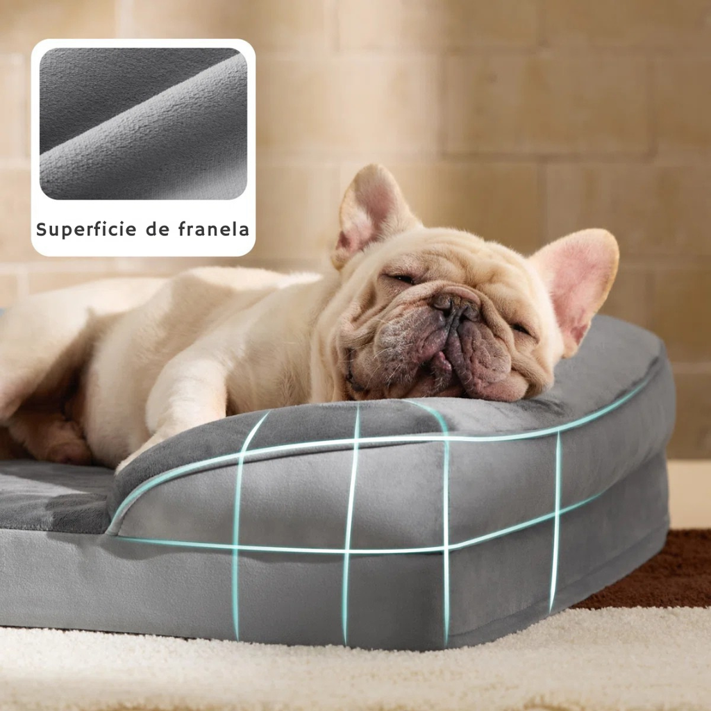 Bonito™ | Cama ortopédica impermeable para perros con funda removible lavable