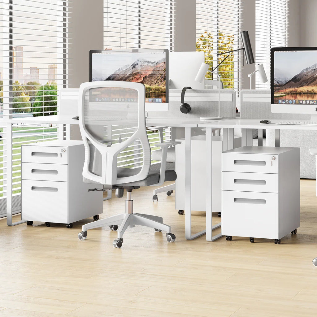 Solis™ | Archivador móvil de 3 cajones con cerradura