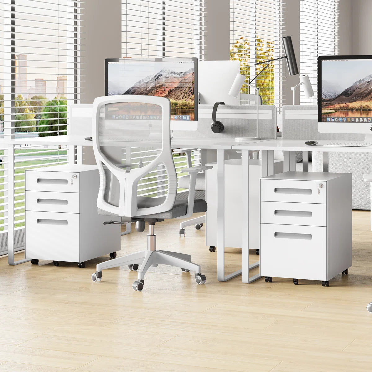 Solis™ | Archivador móvil de 3 cajones con cerradura