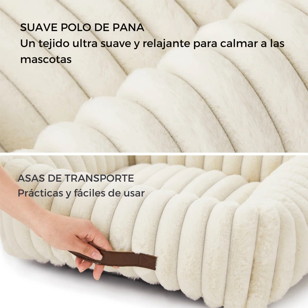 Coco™ | Cama suave lavable para mascotas con funda removible con cremallera
