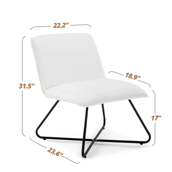 Lirio™ | Sillón decorativo de cuero sintético