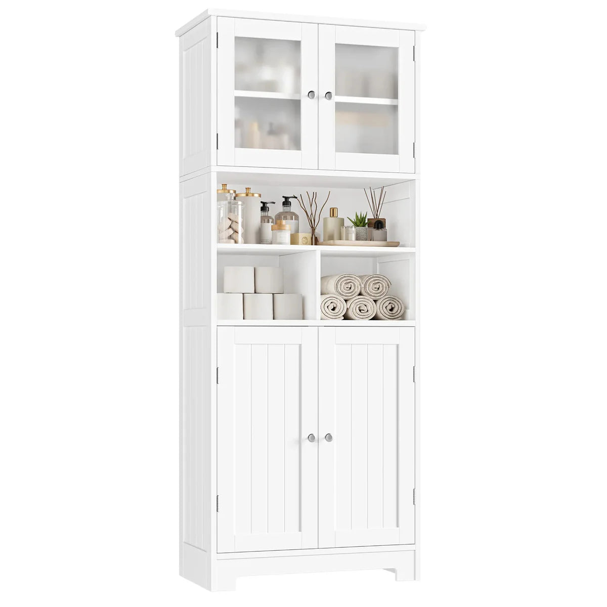Madera™| Alacena de Cocina Independiente – Estantes de Madera Ajustables