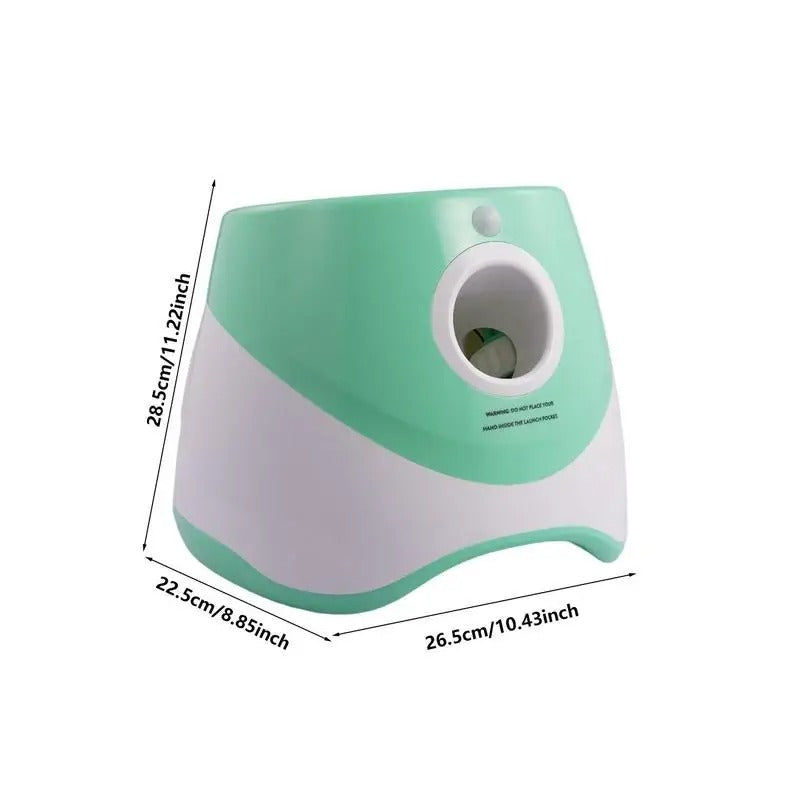 ™Pawlex | משגר כדורים לכלבים – טווח מתכוונן, מכונת תפיסת כדור אינטראקטיבית