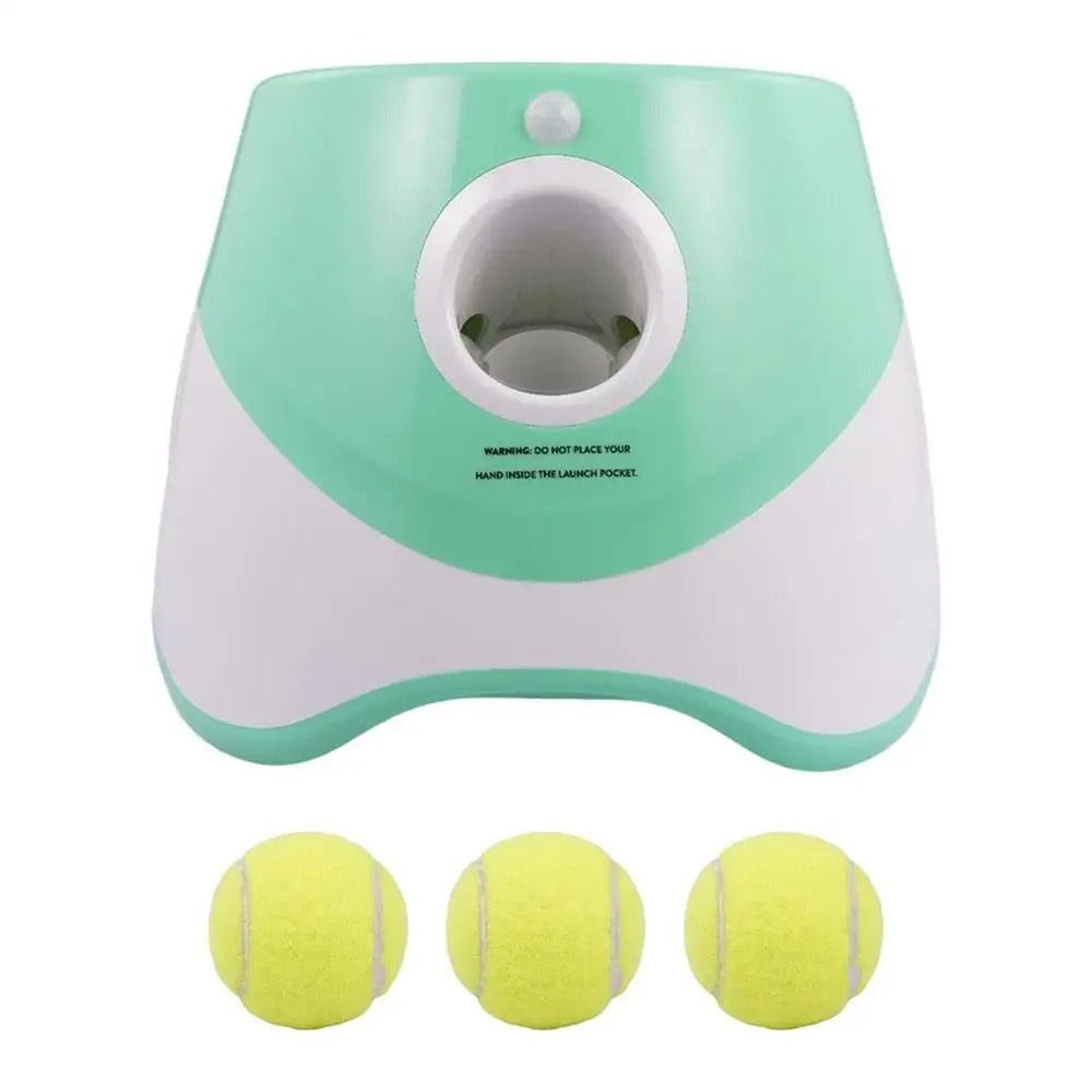 ™Pawlex | משגר כדורים לכלבים – טווח מתכוונן, מכונת תפיסת כדור אינטראקטיבית
