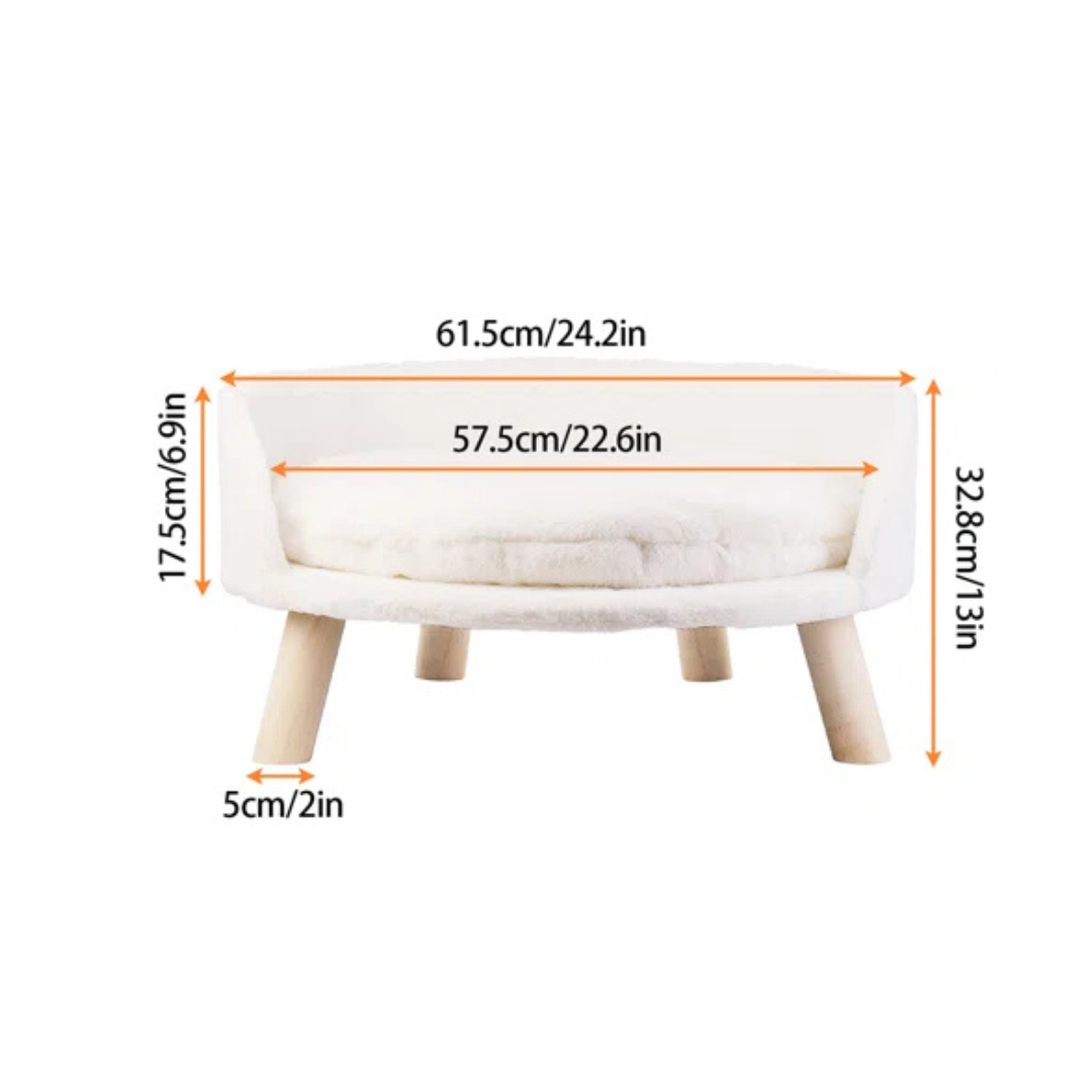 Orlena™ | Sofá cama redondo y acogedor para mascotas